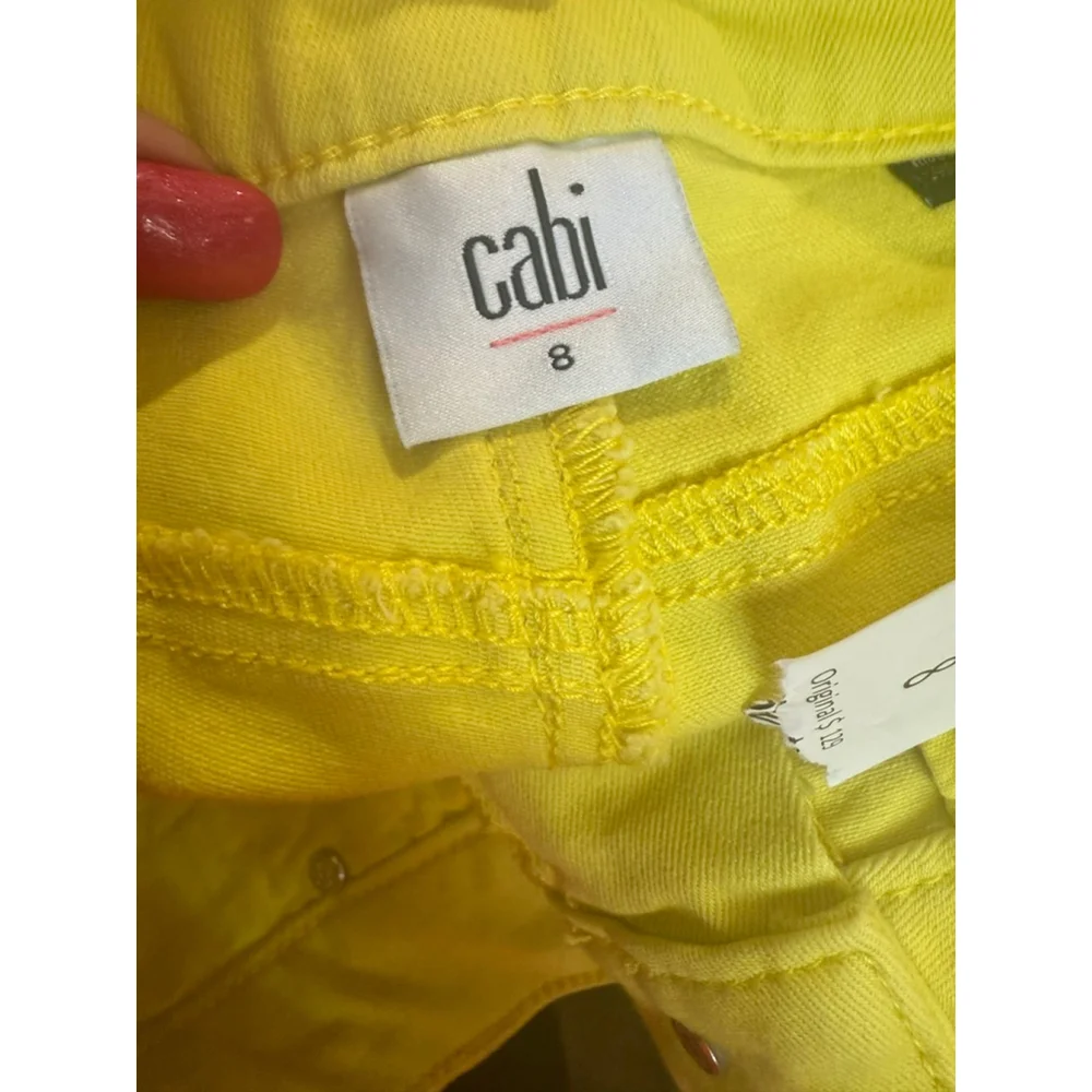 Women's Cabi Kick Flare Jeans Size 8 Yellow